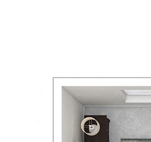 B3 with Furniture Floor Plan B3 with Furniture Floor Plan at 45 Madison Apartments, 64111